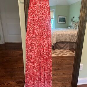 Banana Republic Red and White Striped Dress